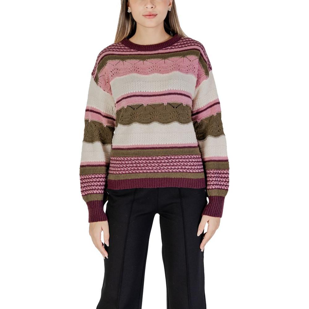 Women's ICHI Multicolor Recycled Polyester Sweater, Fall/Winter Knitwear