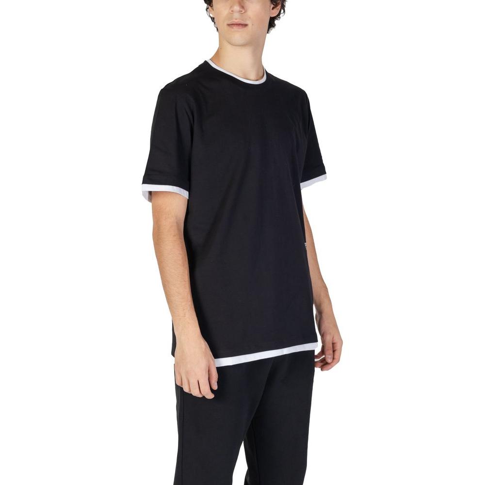 Underclub Men's Black Cotton T-Shirt, Fall/Winter Collection, 100% Cotton, Casual Wear, Comfortable Fit