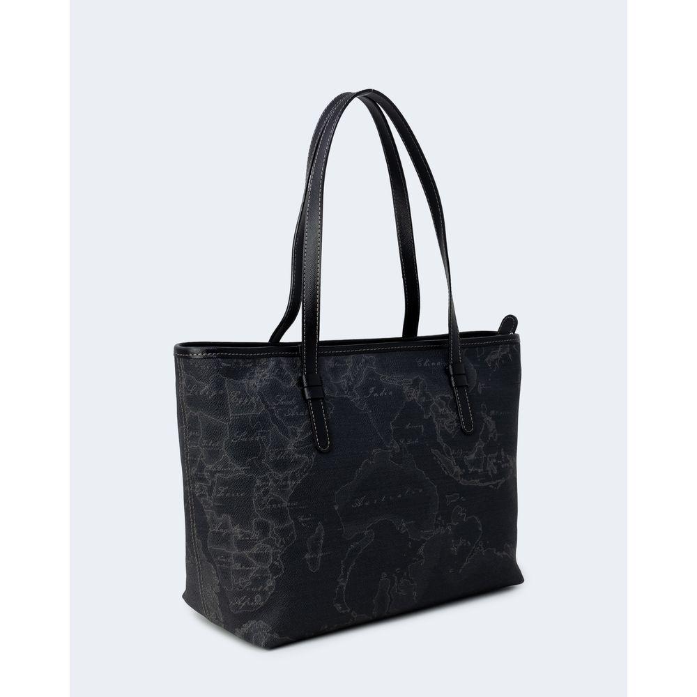 Alviero Martini Prima Classe Black Leather Handbag Alviero Martini Prima Classe Lavender