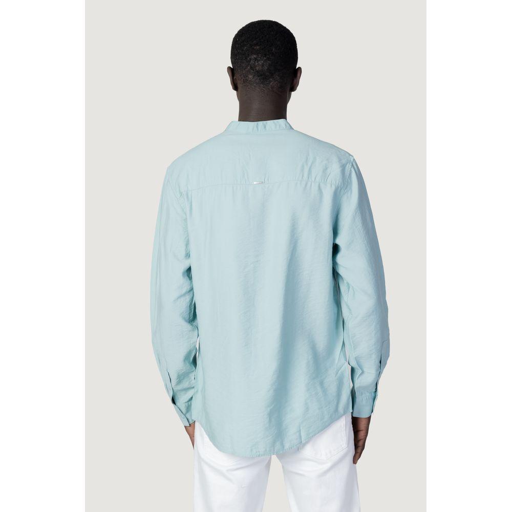 Antony Morato Green Viscose Shirt Antony Morato Light Gray