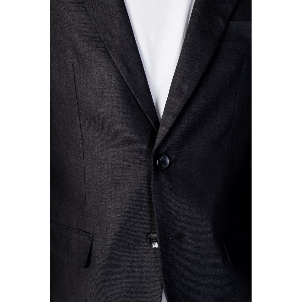 Antony Morato Black Linen Suit Antony Morato Black