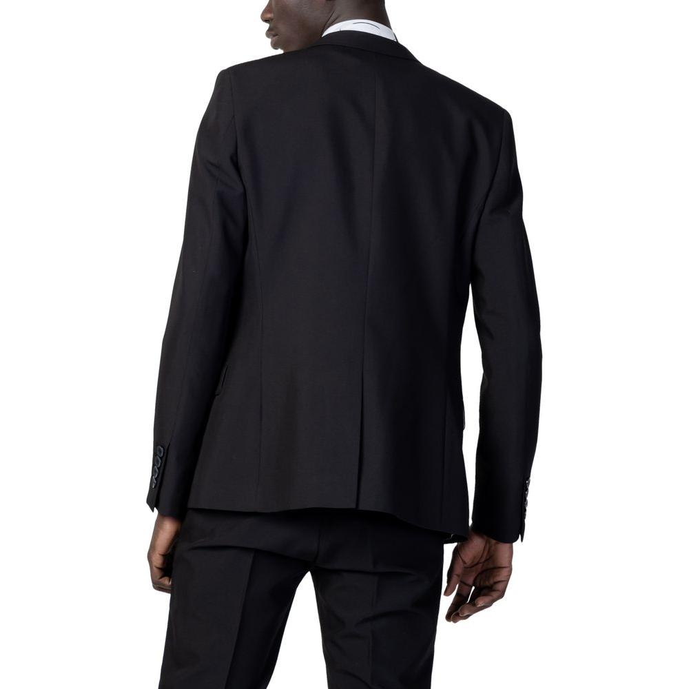 Antony Morato Black Polyester Suit Antony Morato Black