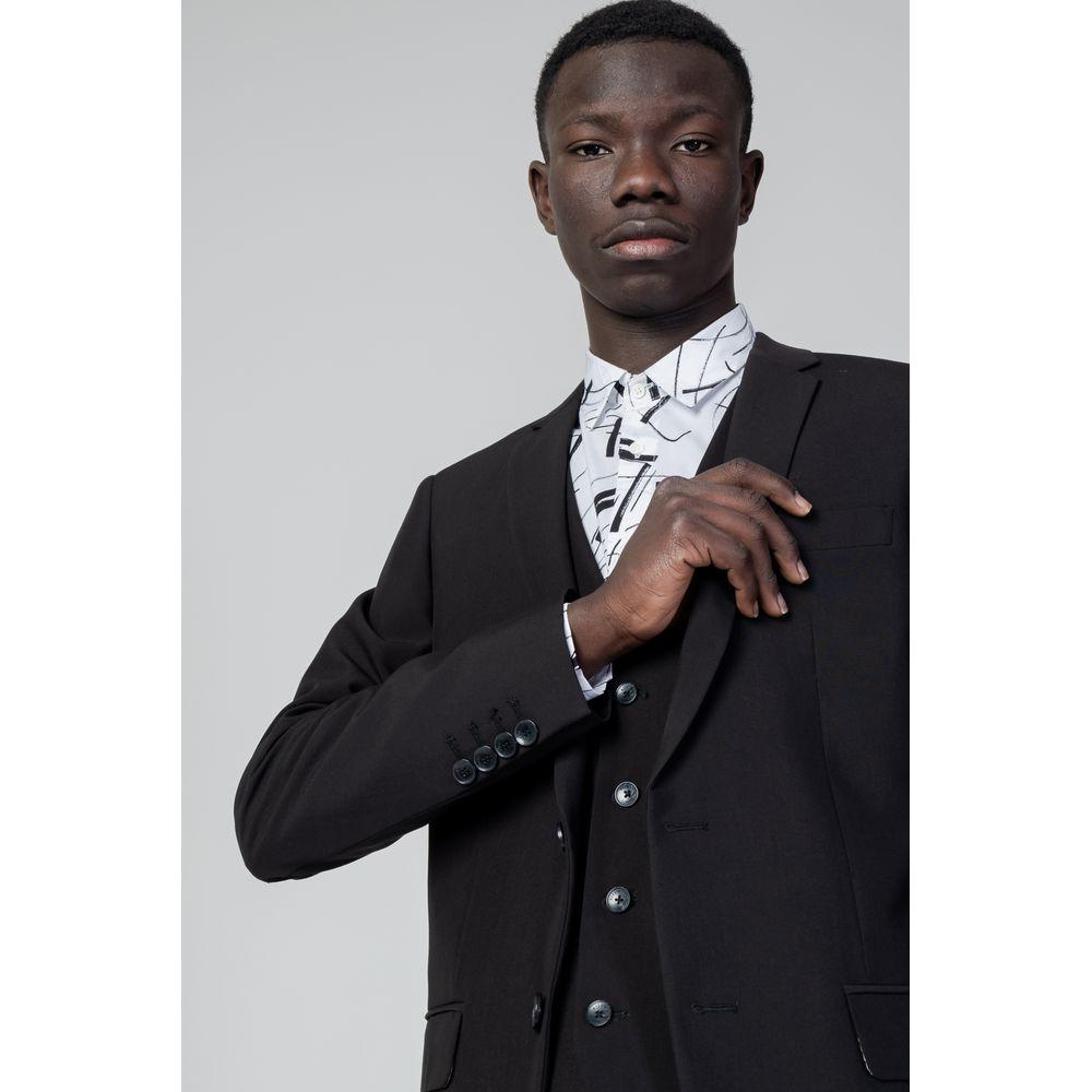 Antony Morato Black Polyester Suit Antony Morato Dark Slate Gray