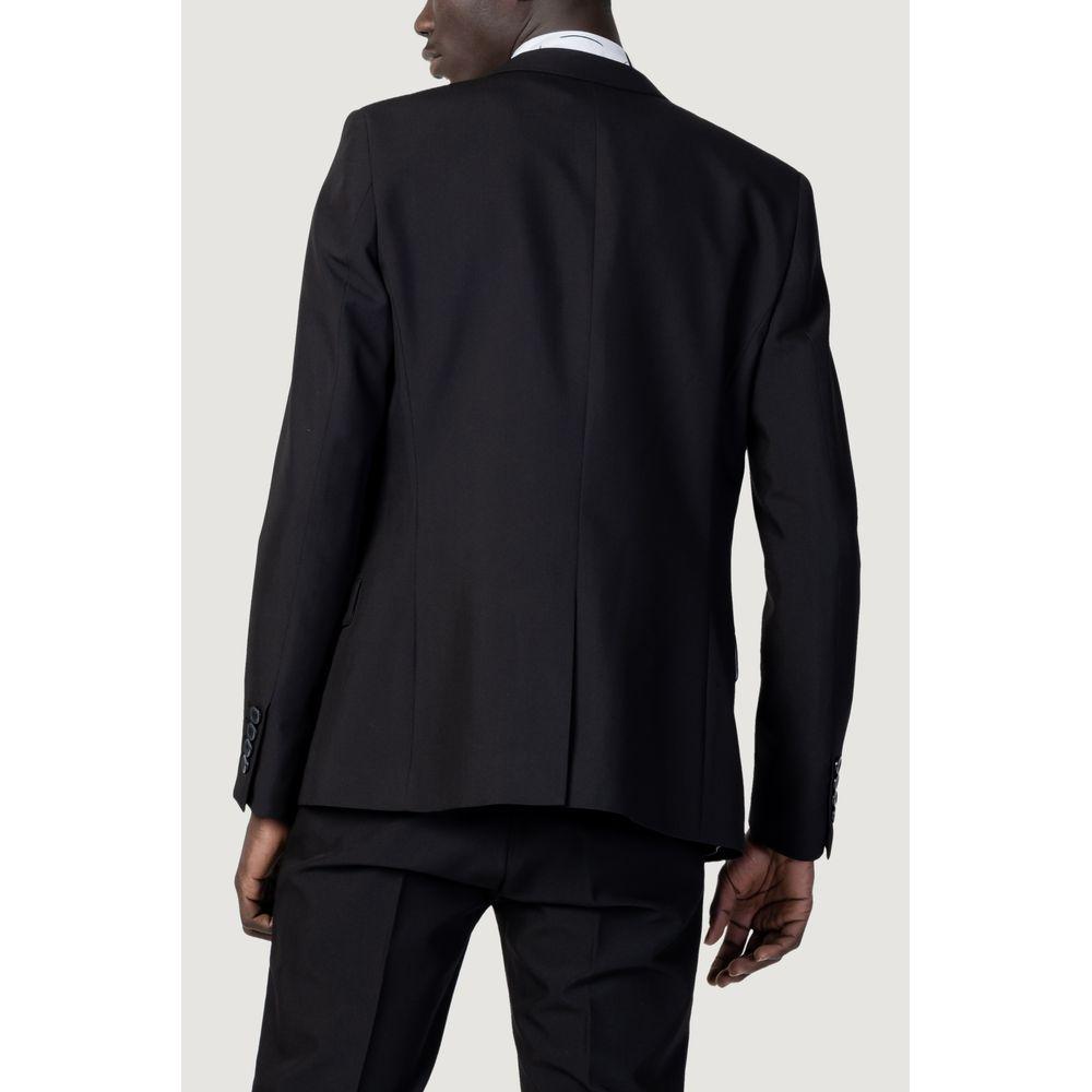 Antony Morato Black Polyester Suit Antony Morato Black