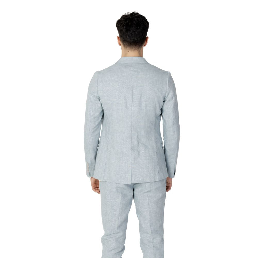 Antony Morato Green Linen Suit Antony Morato Gray