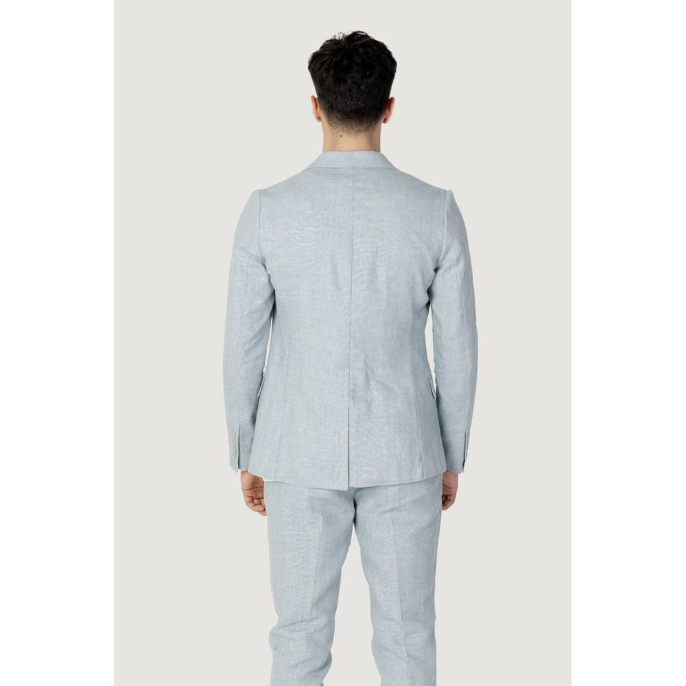Antony Morato Green Linen Suit Antony Morato Light Gray