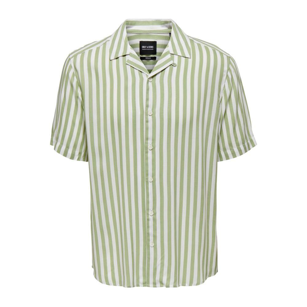 Only & Sons Green Viscose Shirt Only & Sons Gray