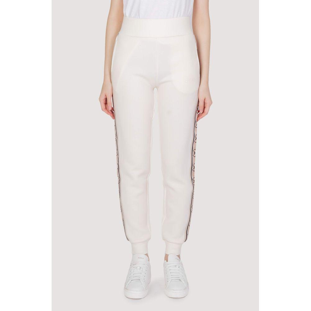 Guess Active Cream Cotton Jeans & Pant Guess Active Light Gray