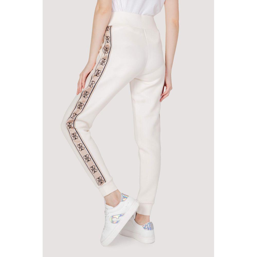 Guess Active Cream Cotton Jeans & Pant Guess Active Light Gray