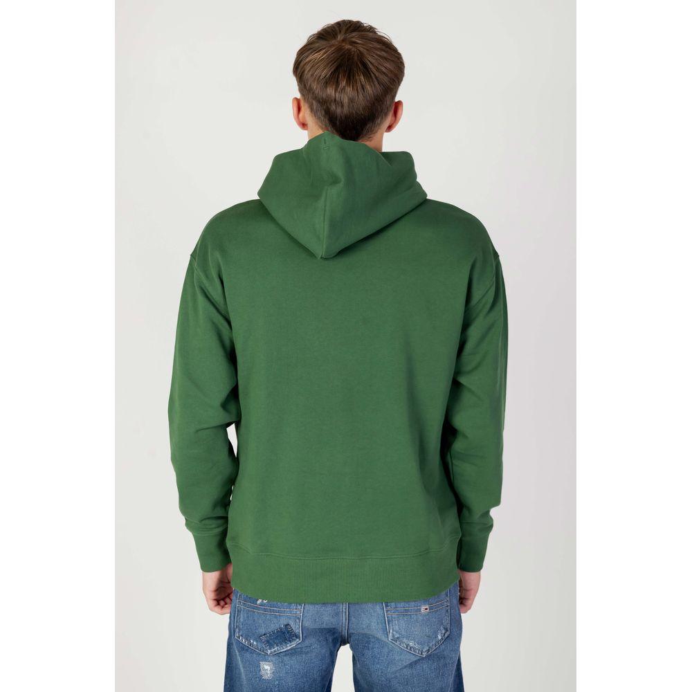 Tommy Hilfiger Jeans Green Cotton Sweater Tommy Hilfiger Jeans Light Gray