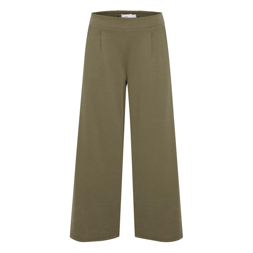 ICHI Green Recycled Polyester Jeans & Pant ICHI Dim Gray