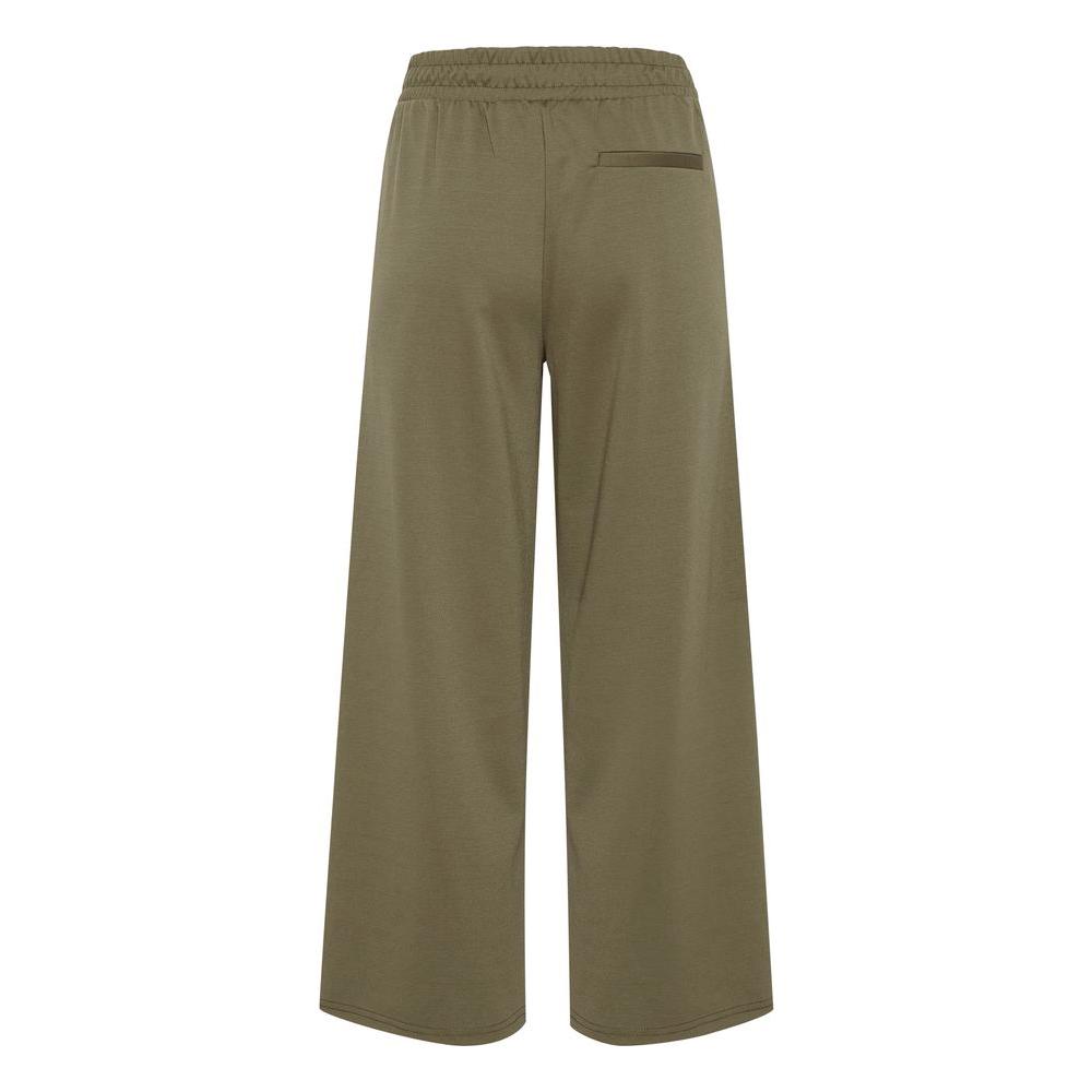 ICHI Green Recycled Polyester Jeans & Pant ICHI Dim Gray
