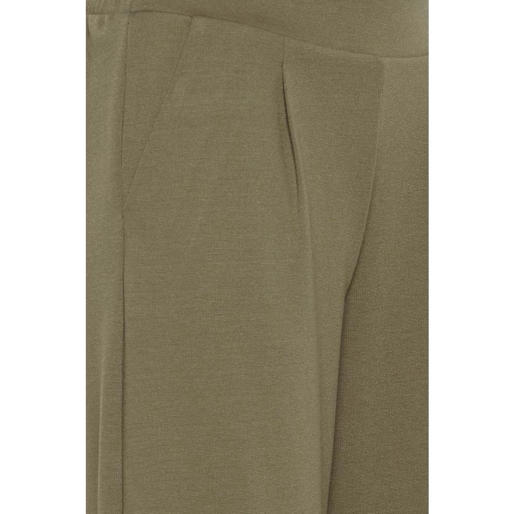 ICHI Green Recycled Polyester Jeans & Pant ICHI Dim Gray