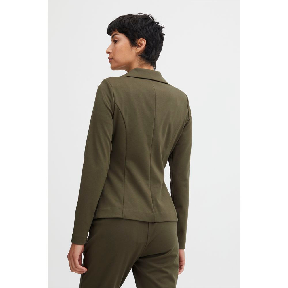 ICHI Green Polyester Suits & Blazer ICHI Lavender
