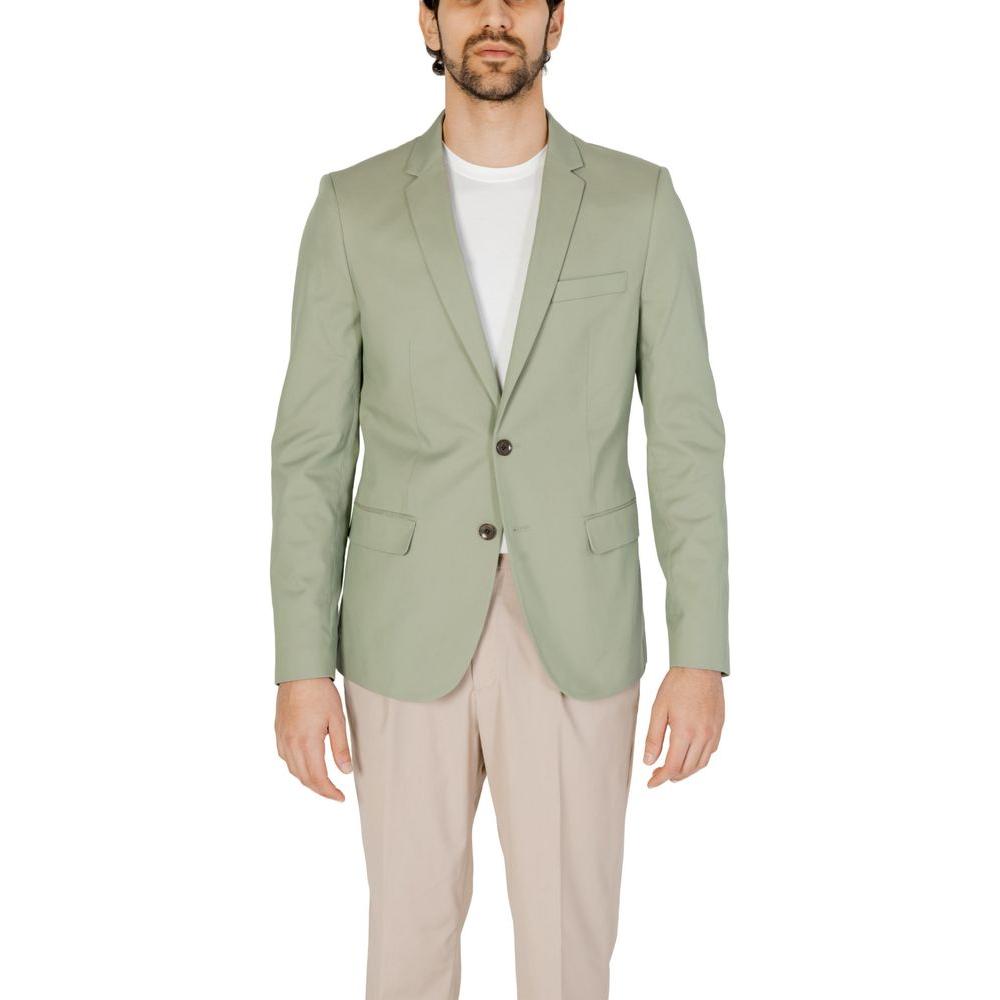 Antony Morato Green Cotton Suit Antony Morato Dark Gray