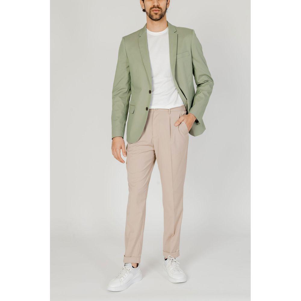 Antony Morato Green Cotton Suit Antony Morato Light Gray