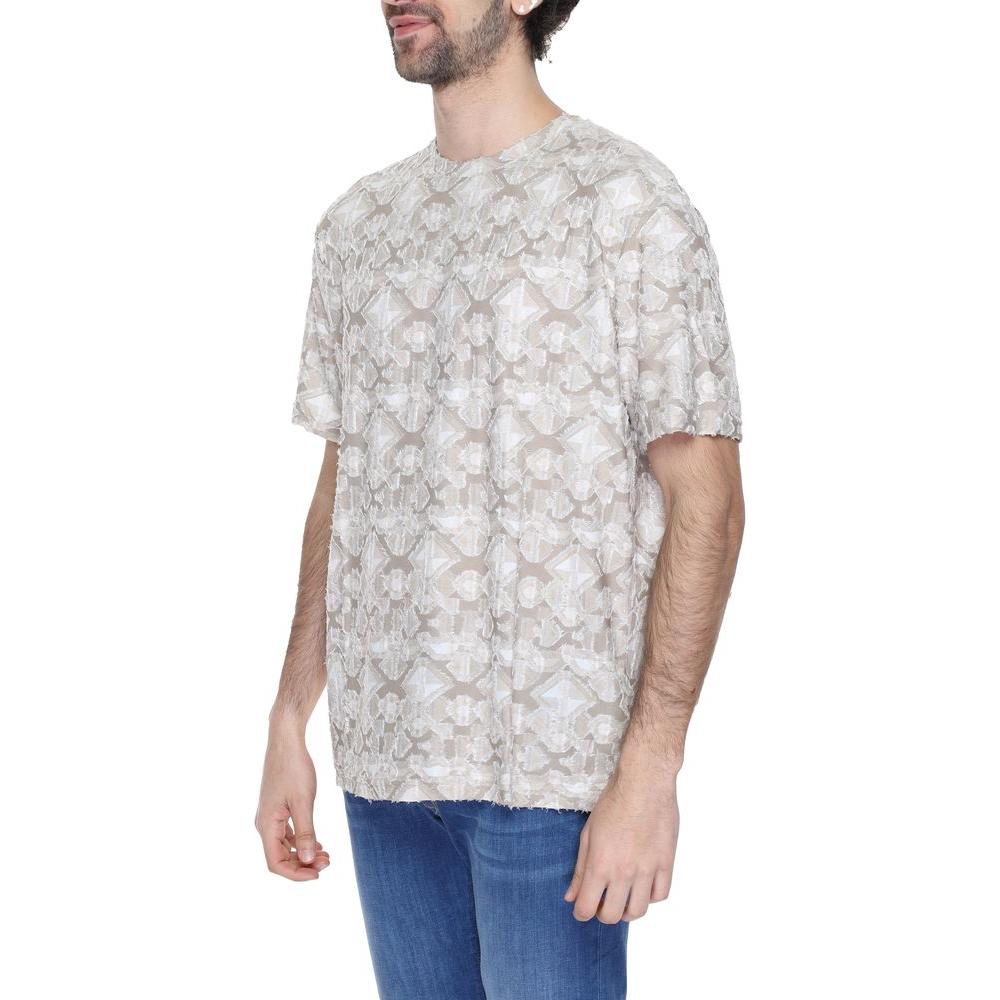 Antony Morato Beige Polyester T-Shirt Antony Morato Gray