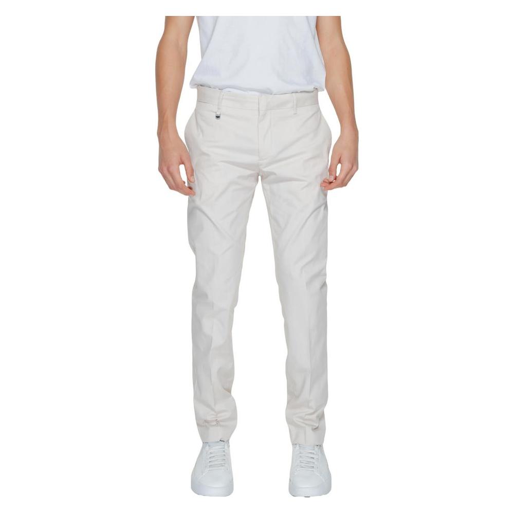 Antony Morato Beige Cotton Jeans & Pant Antony Morato Light Gray