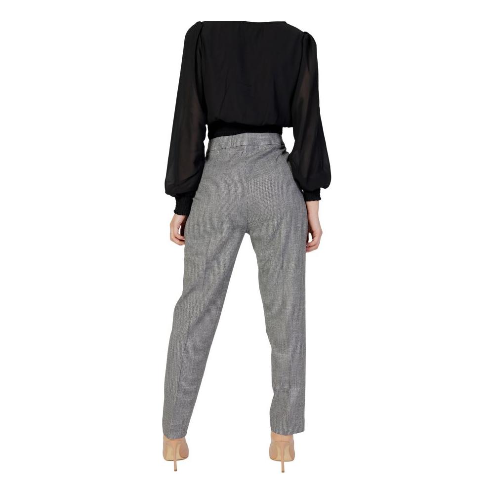 Morgan De Toi Black Polyester Jeans & Pant Morgan De Toi Slate Gray