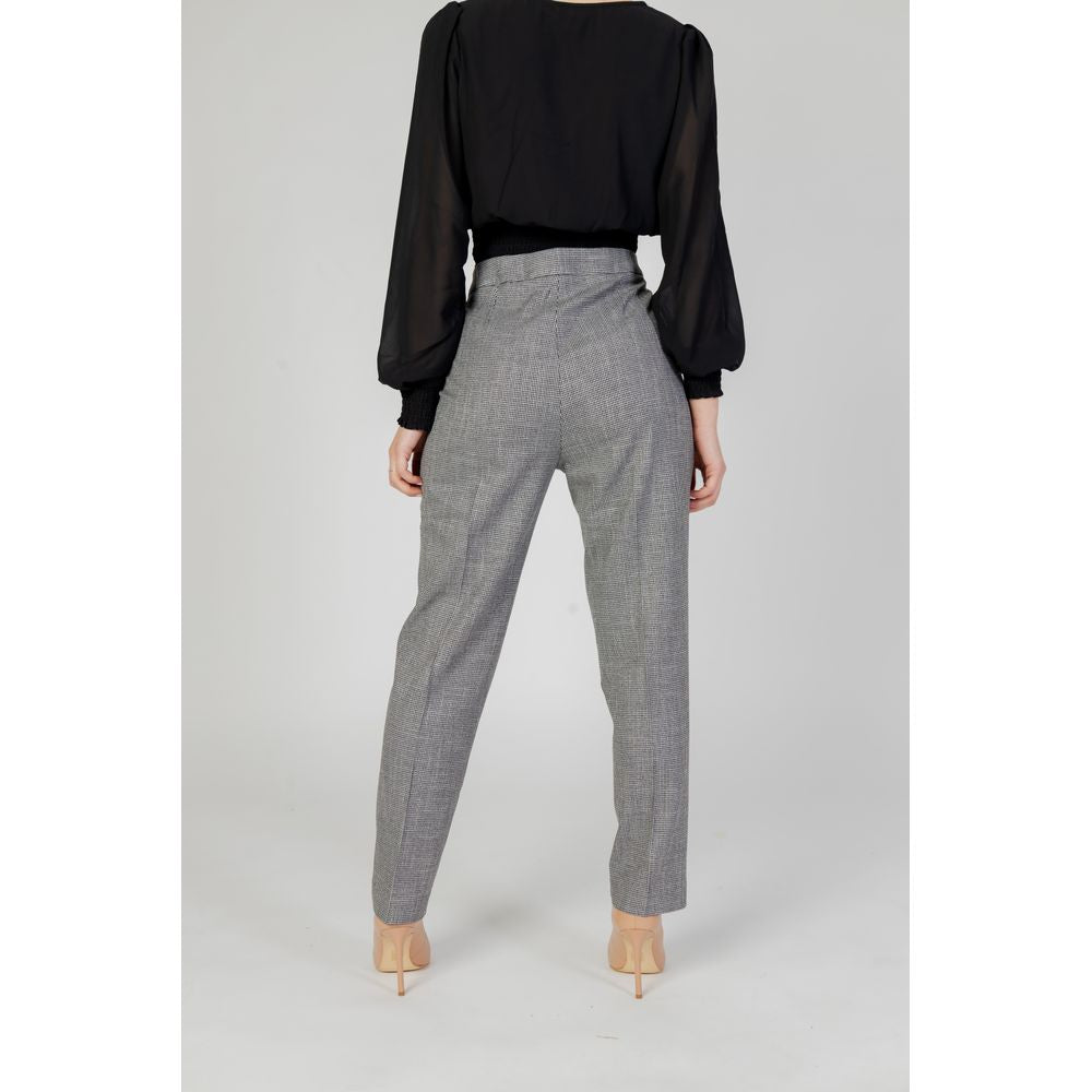 Morgan De Toi Black Polyester Jeans & Pant Morgan De Toi Light Gray