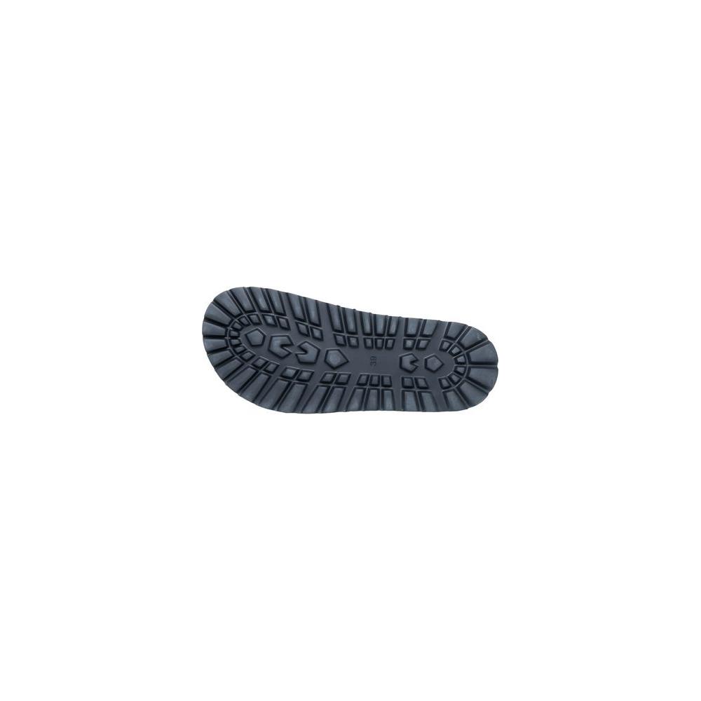 Tread pattern of Cult Black Leather Sandal sole, durable and slip-resistant for women, part of Spring/Summer collection.