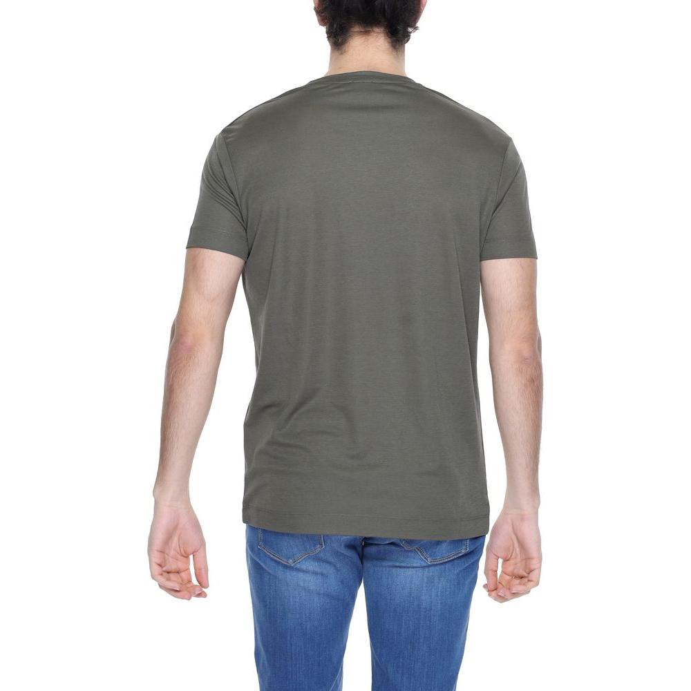 Alviero Martini Prima Classe Green Viscose T-Shirt Alviero Martini Prima Classe Dim Gray