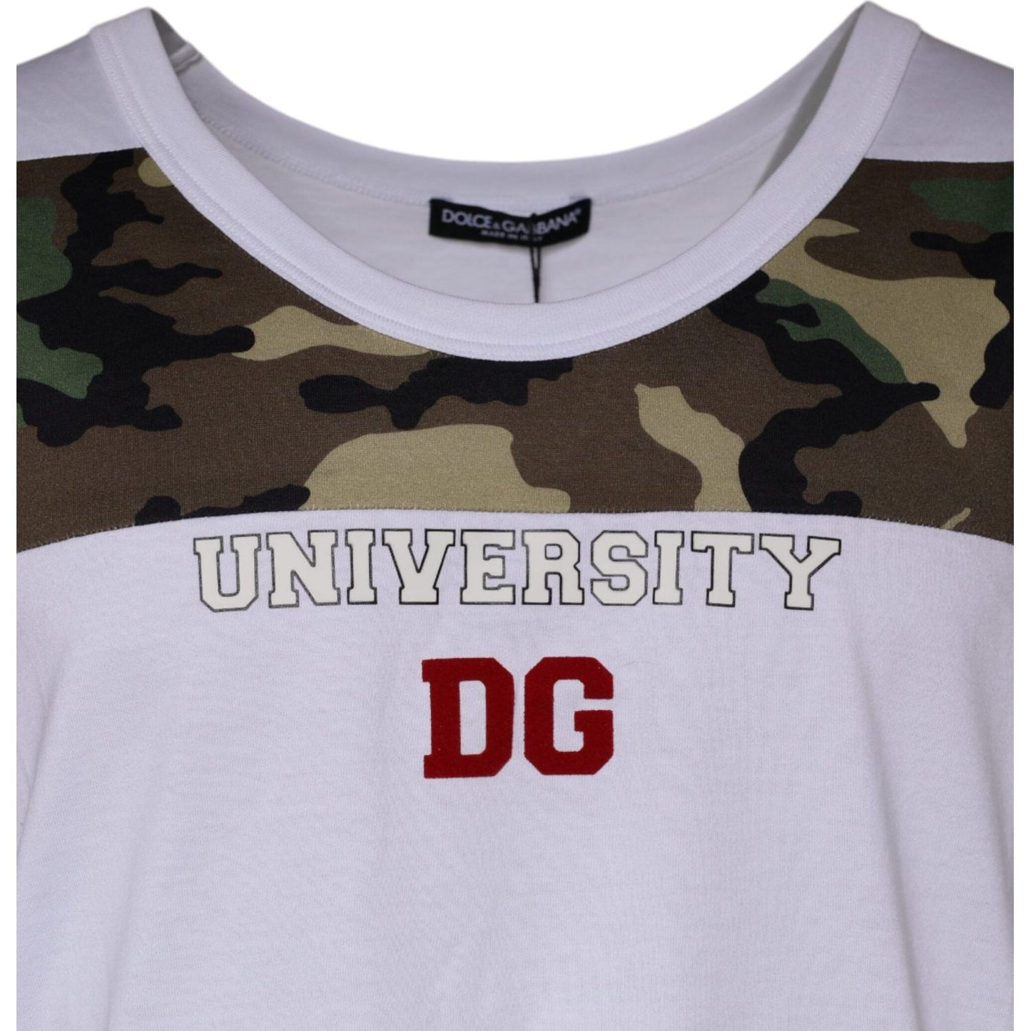Dolce & Gabbana White Camouflage Tank Sleeveless T-shirt Dolce & Gabbana Gray