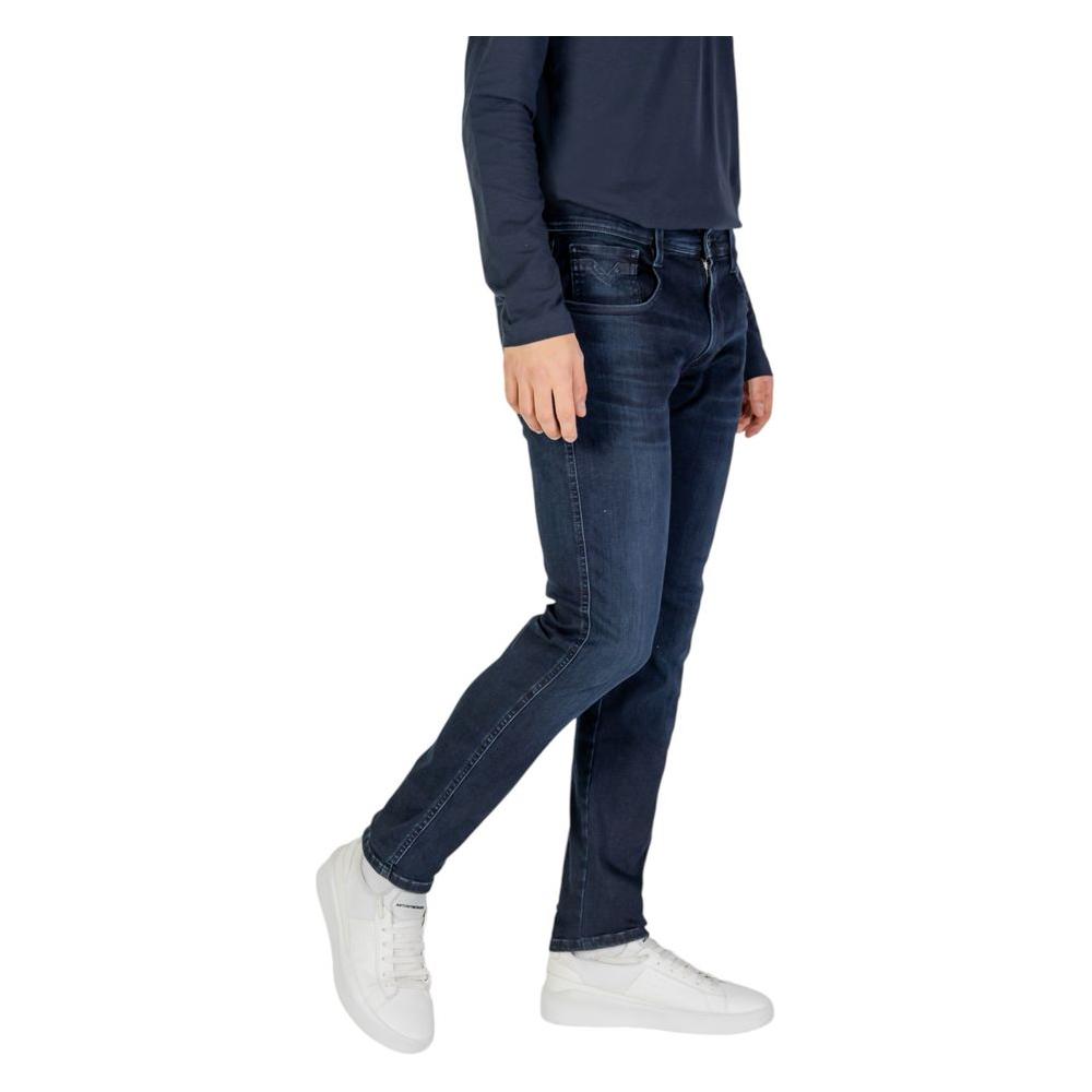 Replay Blue Cotton Jeans & Pant Replay Dark Slate Gray