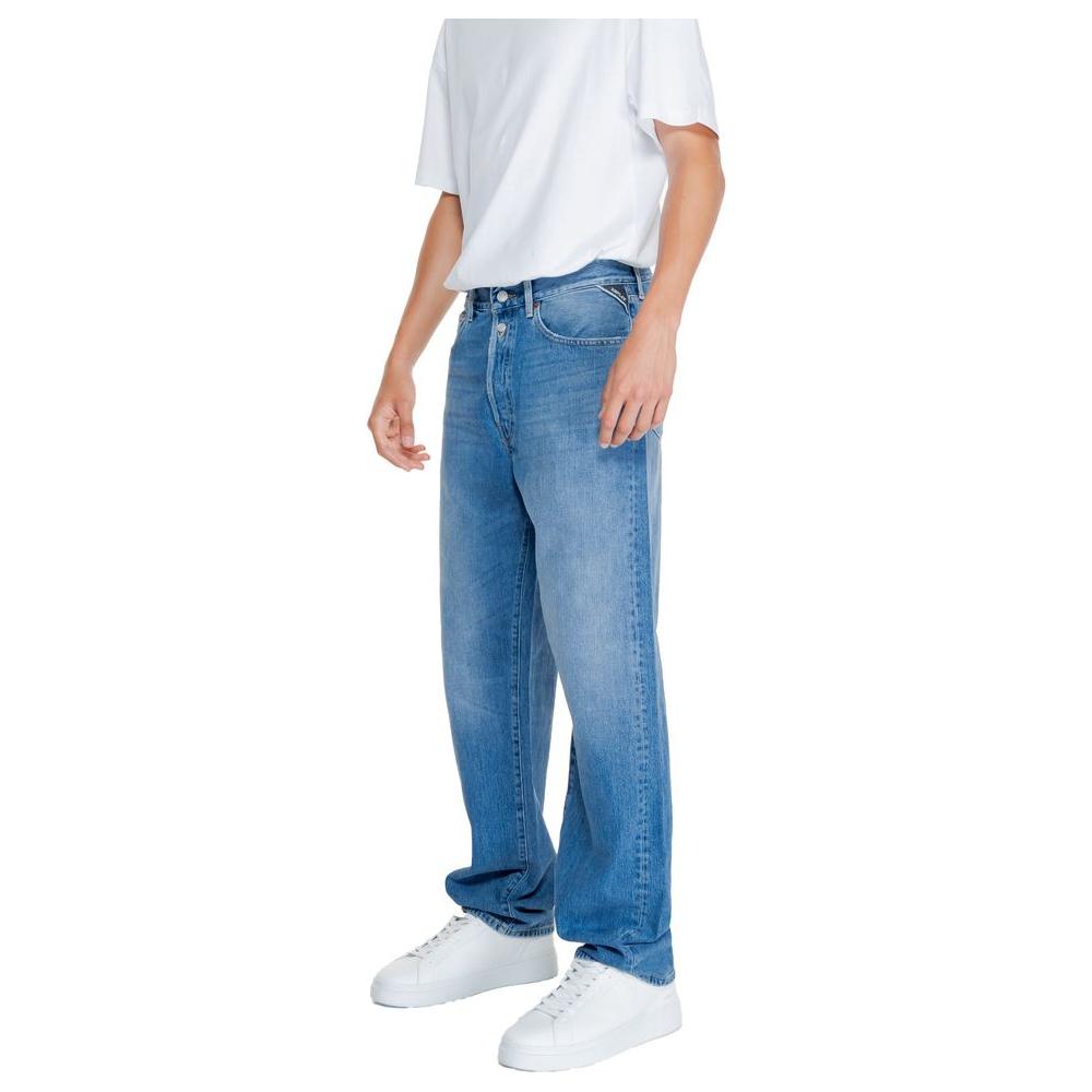 Replay Blue Cotton Jeans & Pant Replay Light Gray