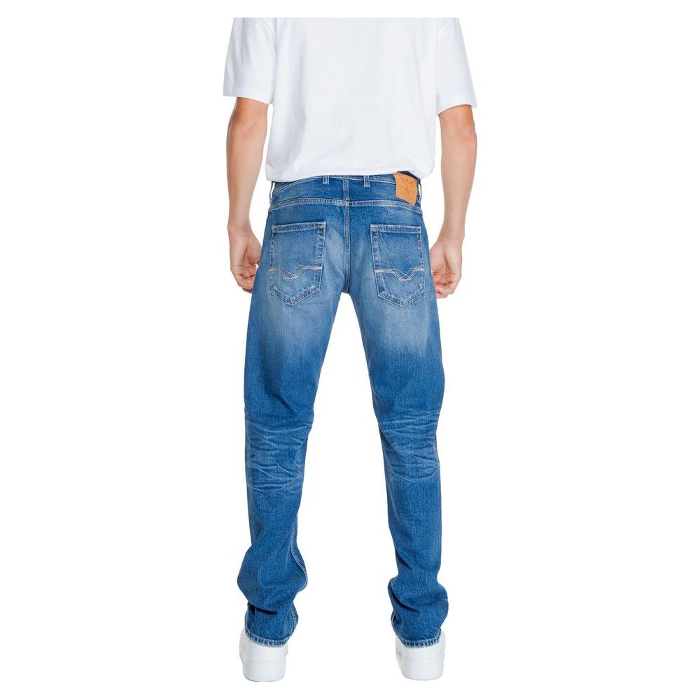 Replay Blue Cotton Jeans & Pant Replay Steel Blue