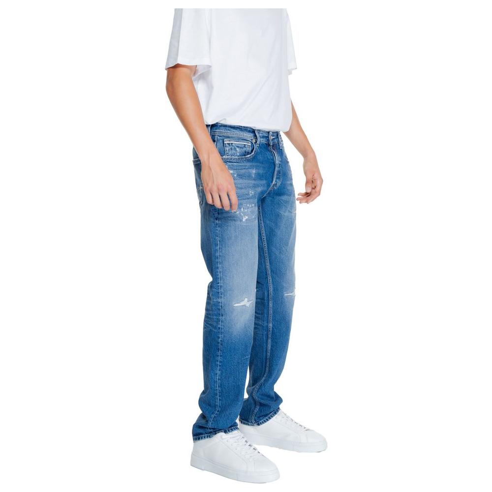 Replay Blue Cotton Jeans & Pant Replay Dark Slate Blue
