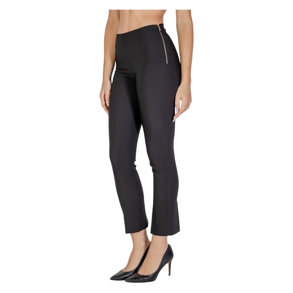 Sandro Ferrone Black Polyester Jeans & Pant Sandro Ferrone Tan