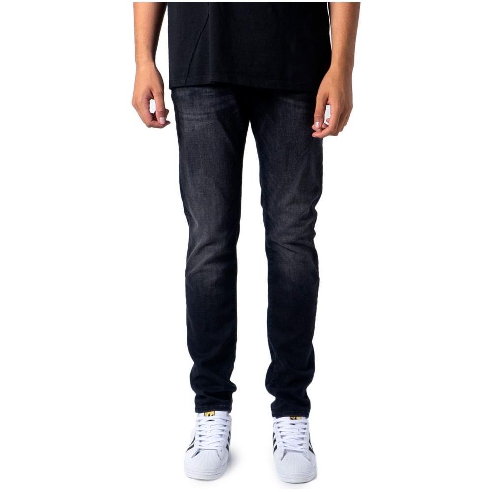 Jack Jones Black Cotton Jeans & Pant Jack Jones Gray