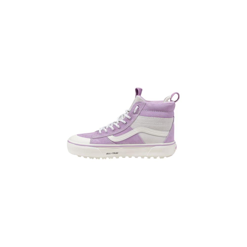 Vans Purple Leather Sneaker Vans Light Gray