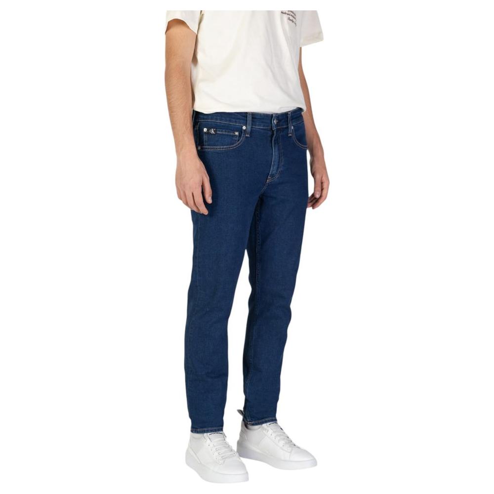 Calvin Klein Jeans Blue Cotton Jeans & Pant Calvin Klein Jeans Dark Slate Gray