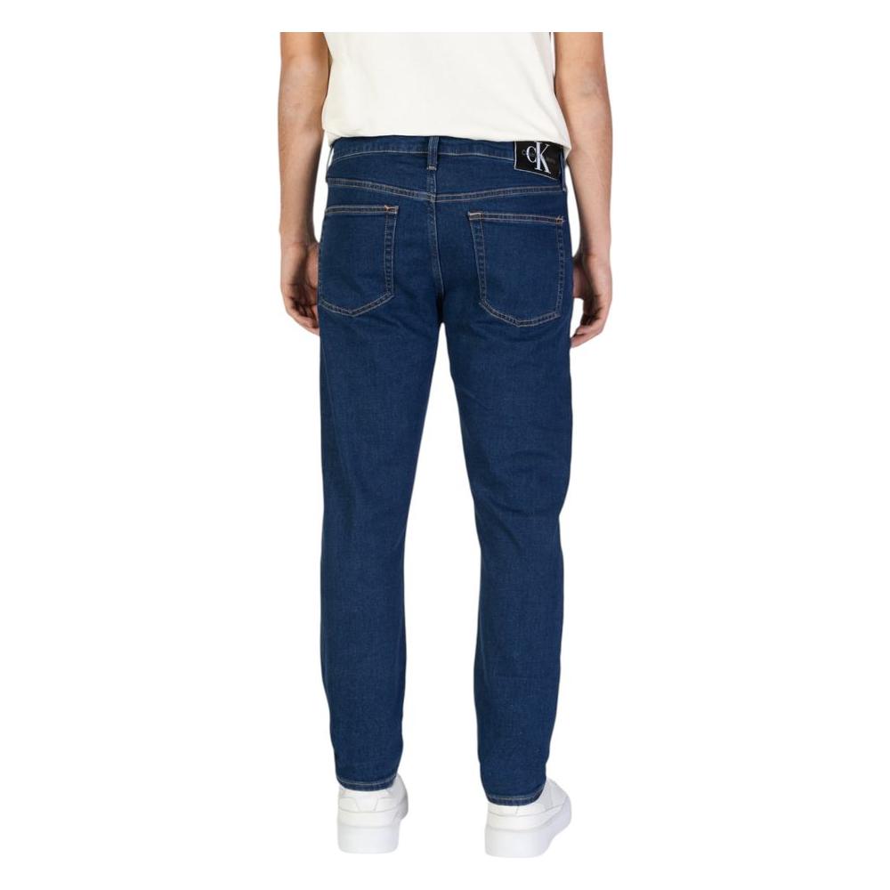 Calvin Klein Jeans Blue Cotton Jeans & Pant Calvin Klein Jeans Light Gray
