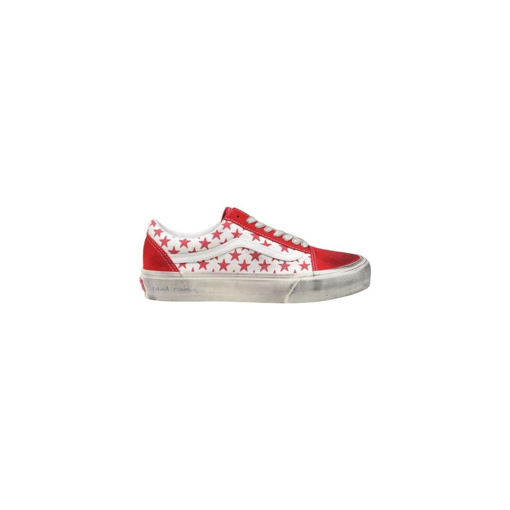 Vans Red Suede Leather Sneaker Vans Gray