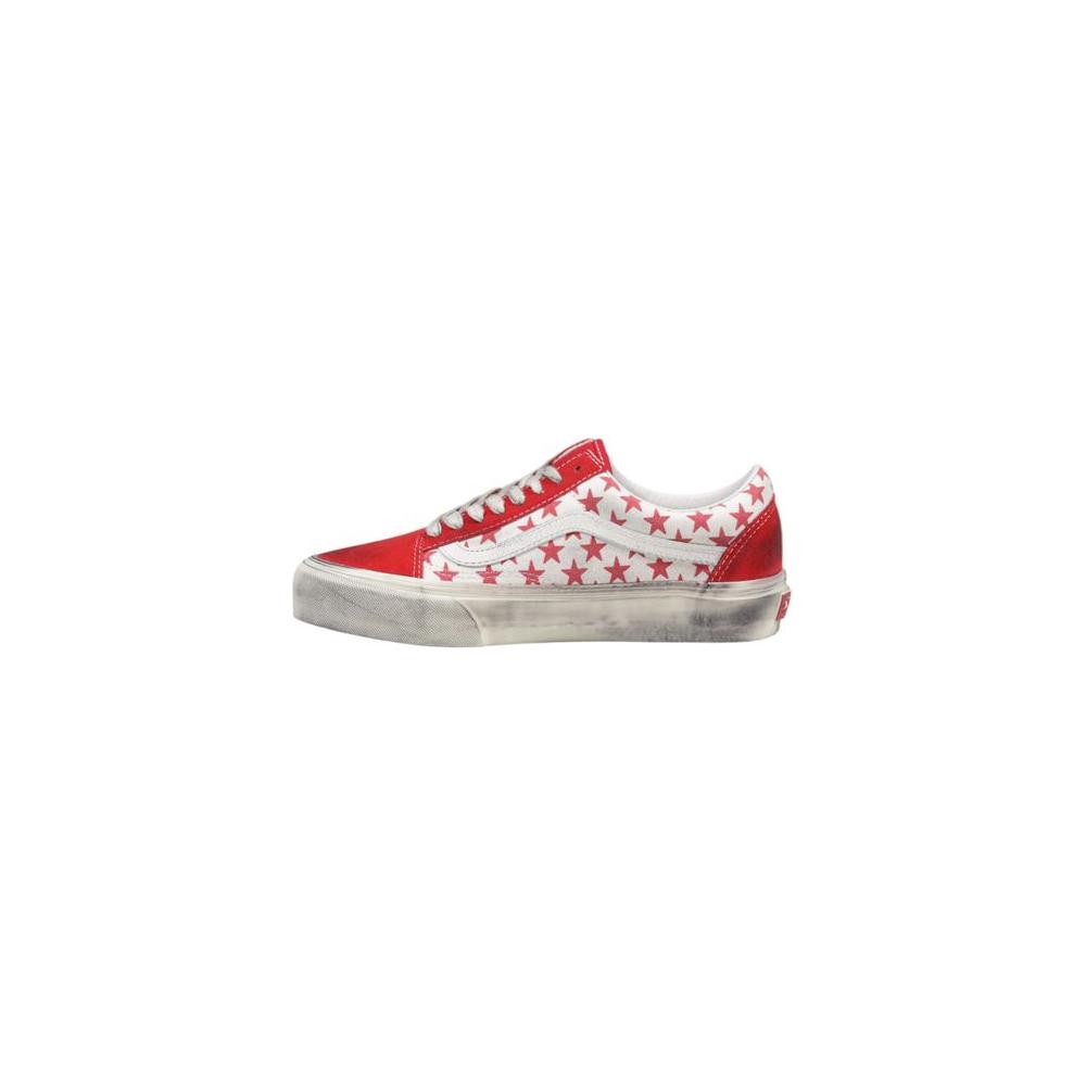 Vans Red Suede Leather Sneaker Vans Gray