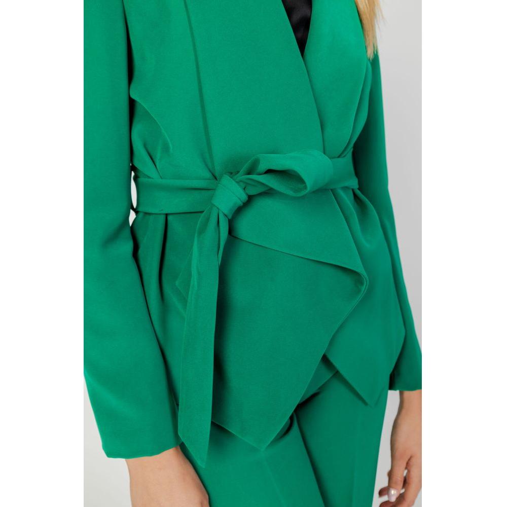 Sandro Ferrone Green Polyester Suits & Blazer Sandro Ferrone Dark Cyan