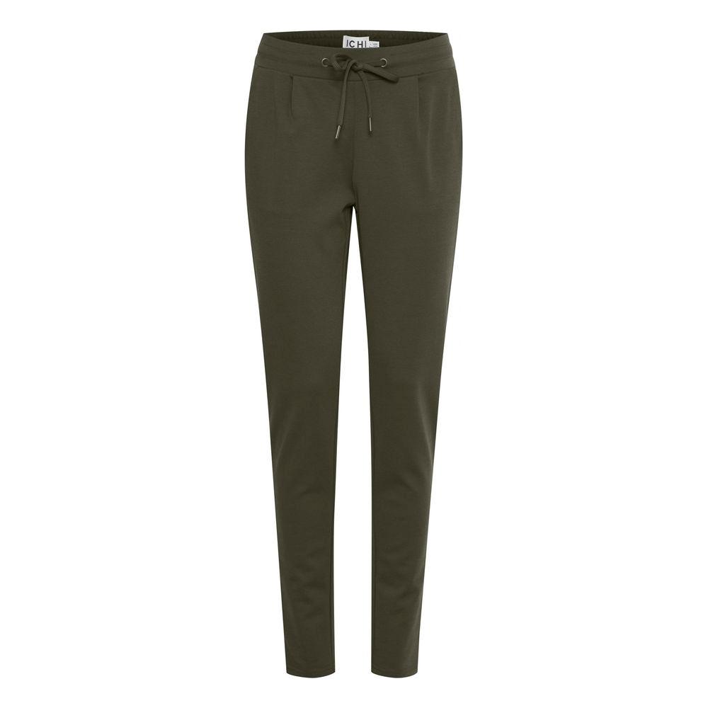 ICHI Green Polyester Jeans & Pant ICHI Dark Slate Gray