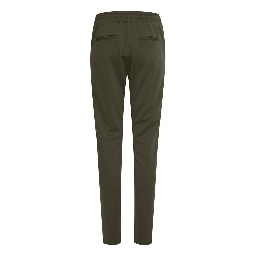 ICHI Green Polyester Jeans & Pant ICHI Dark Slate Gray