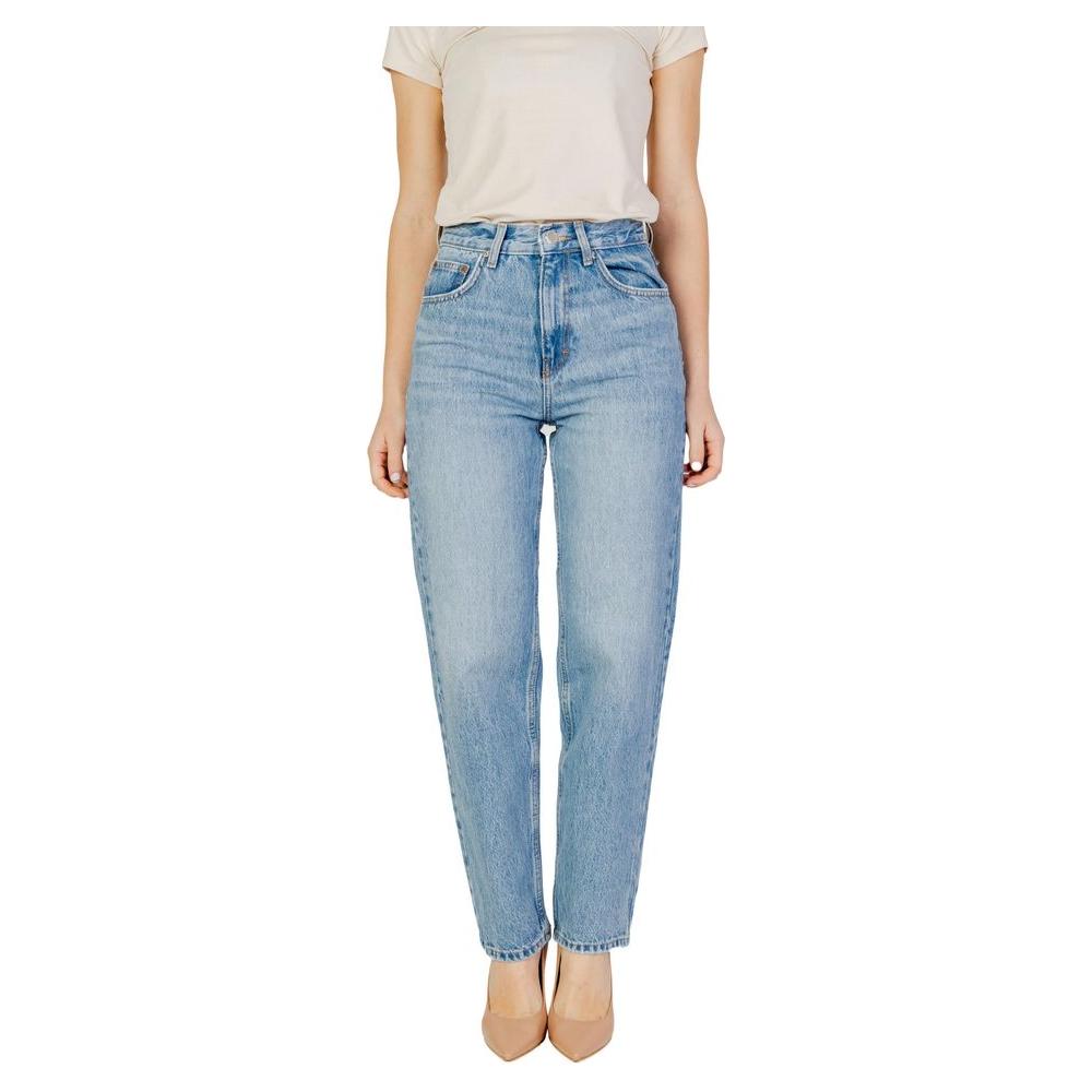 Only Light Blue Cotton Jeans & Pant Only Dark Gray