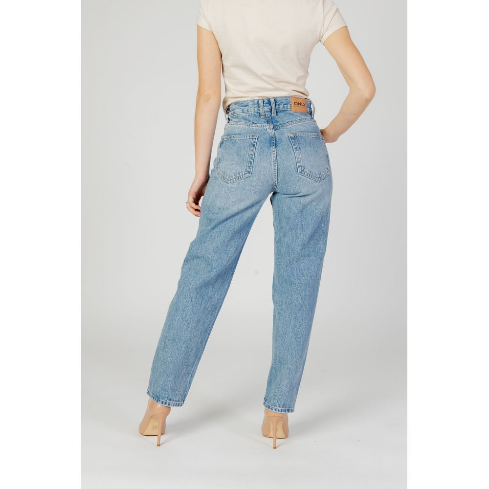 Only Light Blue Cotton Jeans & Pant Only Light Gray