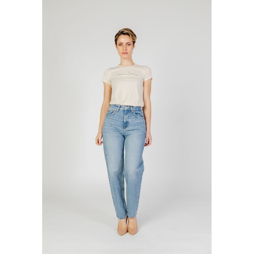 Only Light Blue Cotton Jeans & Pant Only Light Gray