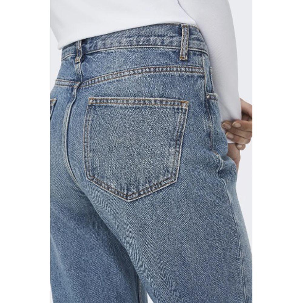 Only Light Blue Cotton Jeans & Pant Only Slate Gray