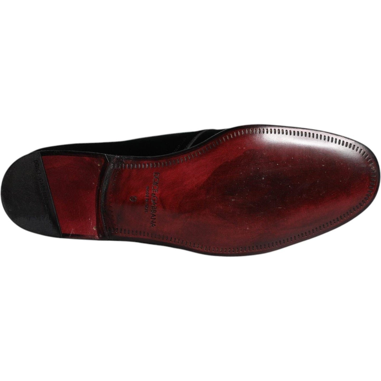 Dolce & Gabbana Black Velvet Leather Lace Up Men Derby Shoes Dolce & Gabbana Black