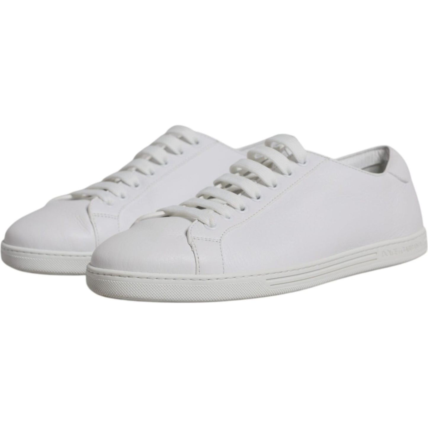 Dolce & Gabbana White Low Top Men Saint Tropez Sneakers Shoes Dolce & Gabbana Light Gray