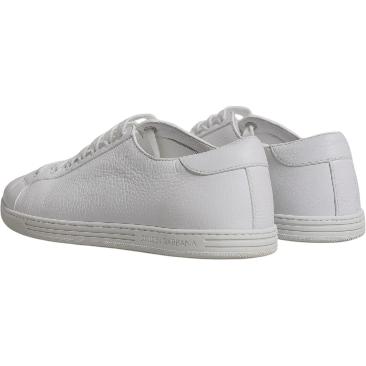 Dolce & Gabbana White Low Top Men Saint Tropez Sneakers Shoes Dolce & Gabbana Dark Gray