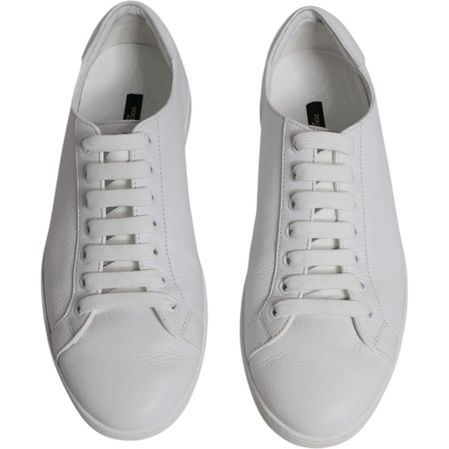 Dolce & Gabbana White Low Top Men Saint Tropez Sneakers Shoes Dolce & Gabbana Gray