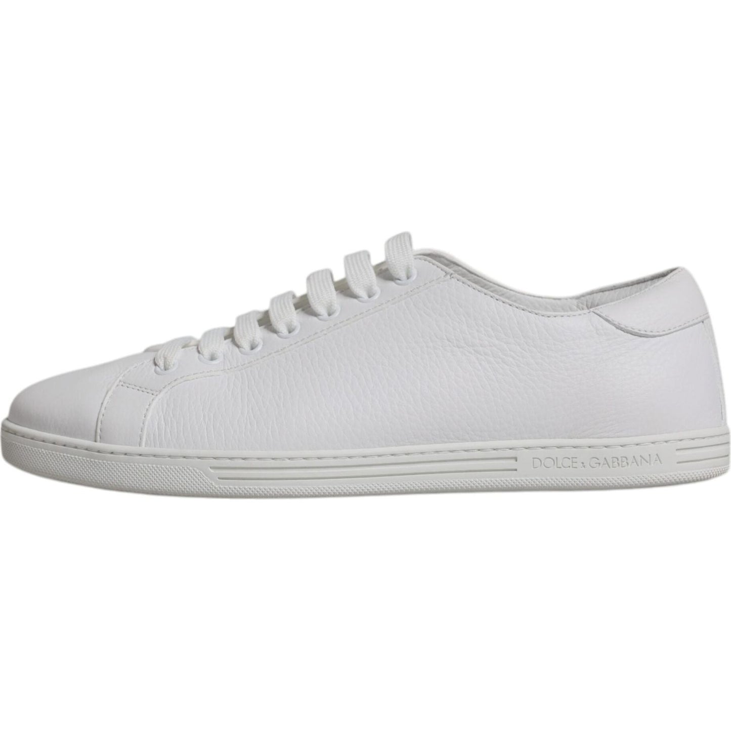Dolce & Gabbana White Low Top Men Saint Tropez Sneakers Shoes Dolce & Gabbana Light Gray